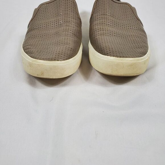 Vince Blair Perforated Leather Slip-on Sneakers in Beige - Size 8.5 - Picture 3 of 9